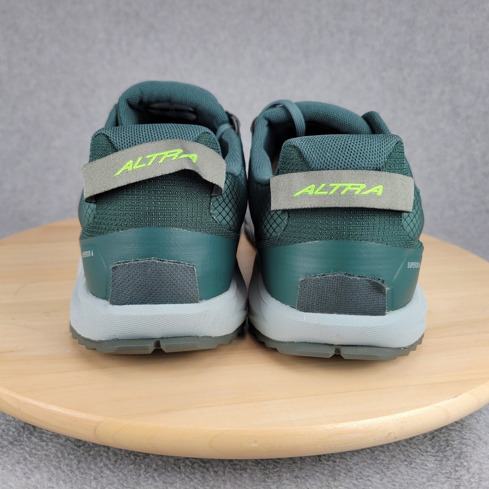 Altra Superior 6 Trail Running Shoes Mens 13 Green Zero Drop MaxTrac Sneakers - Picture 5 of 10
